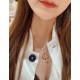 chromehearts Crocenter necklace double cross classic Thai silver style rock and roll punk style retro elements trendy versatile official website with the same paragraph   CH Crocenter necklace male retro punk female Kwon