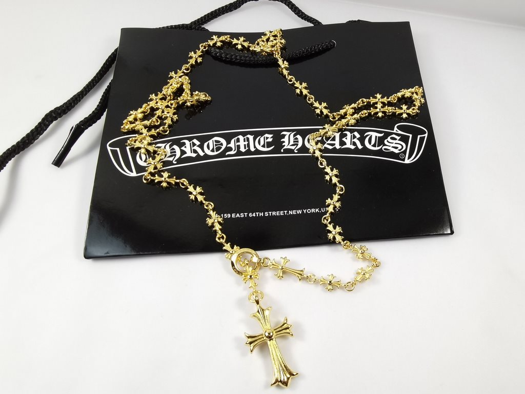 Chrome Hearts Chrome Hearts Orb Cross Free RetractableAdjustable necklace   unisex   two colors to choose from  The texture is superb   very worth getting