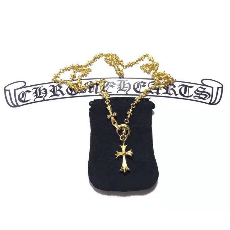 Chrome Hearts Chrome Hearts Orb Cross Free RetractableAdjustable necklace   unisex   two colors to choose from  The texture is superb   very worth getting