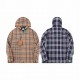 P345 BBR 23ss Spring and Autumn New Classic Plaid Stripe Hooded Windbreaker Jacket The fabric is made of guest original custom regenerated polyester fiber worsted, the fabric is soft, lightweight, and completely differen