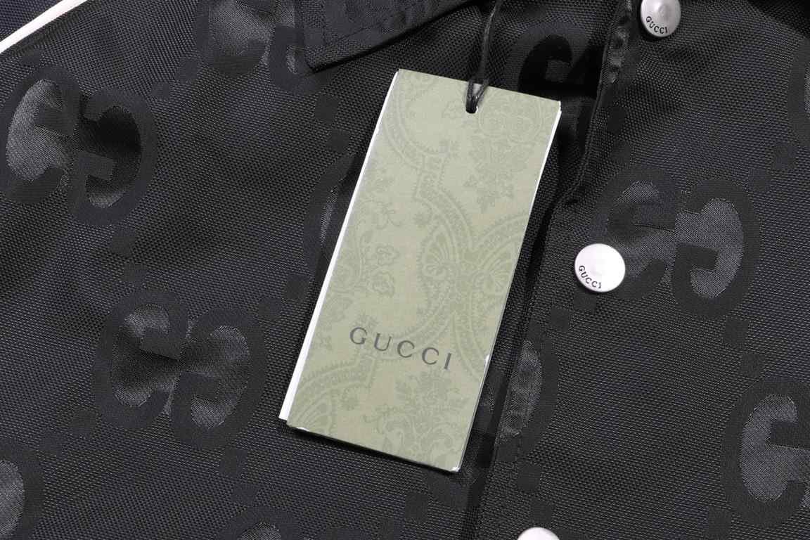 P320, Gucci       GC Double G Large Jacquard Lapel Canvas Jacket JacketLight luxury Men and women daily commuting wear must-have items Correct version of the casual comparison [wit]This is the perfect jacket for this sea