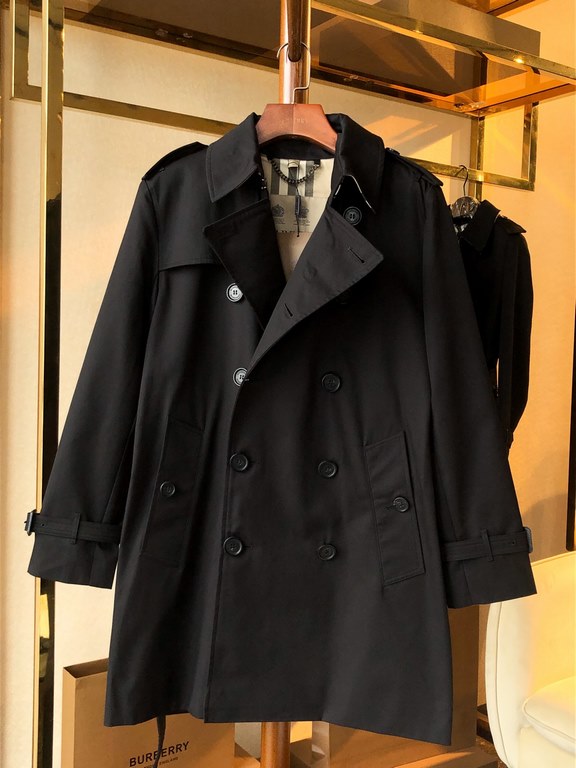 880  Men's Sandringham Collection Mid-LengthBUR ace pointed goods, the treasure of the town store] can inherit several generations of classic trench coat, the top of the original original fabrics, the market's most cattl