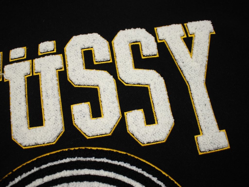 295#S04 Stussy x Metalheadz Stussy 30th Anniversary Heavyweight Co-Branded Towel Embroidered Baseball Jersey JacketStussy from last year has begun to preheat a baseball jacket, the overall texture is very in place, in th