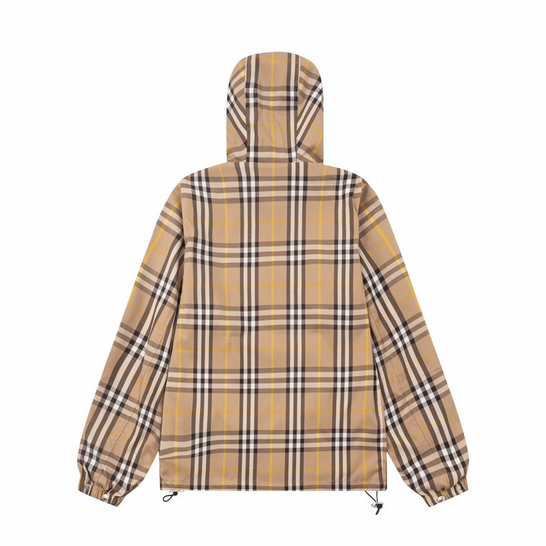 P370 Bur new! BBR Truffle Color Plaid Reversible JacketOriginal purchased in Beijing SKP 15610 yuan fabric fixed weaving and dyeing restore fabric stiffness khaki plaid fabric difference market ready-made fabric plaid la