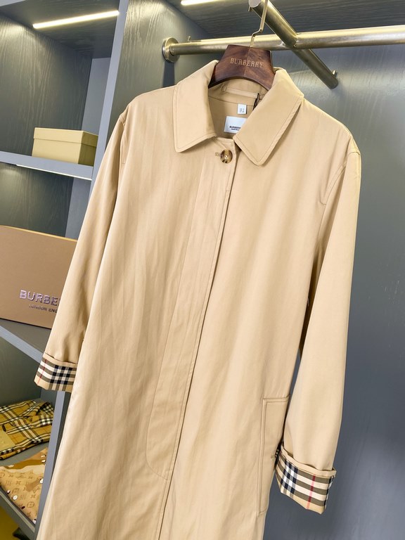 P810  shrink-folded cropped lightweight gabardine loose-fitting lightweight coatBUR ace pointed goods, the treasure of the town store] can inherit several generations of classic trench coat, the top of the original origi