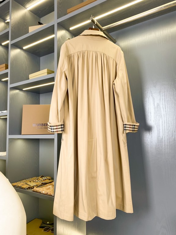 P810  shrink-folded cropped lightweight gabardine loose-fitting lightweight coatBUR ace pointed goods, the treasure of the town store] can inherit several generations of classic trench coat, the top of the original origi