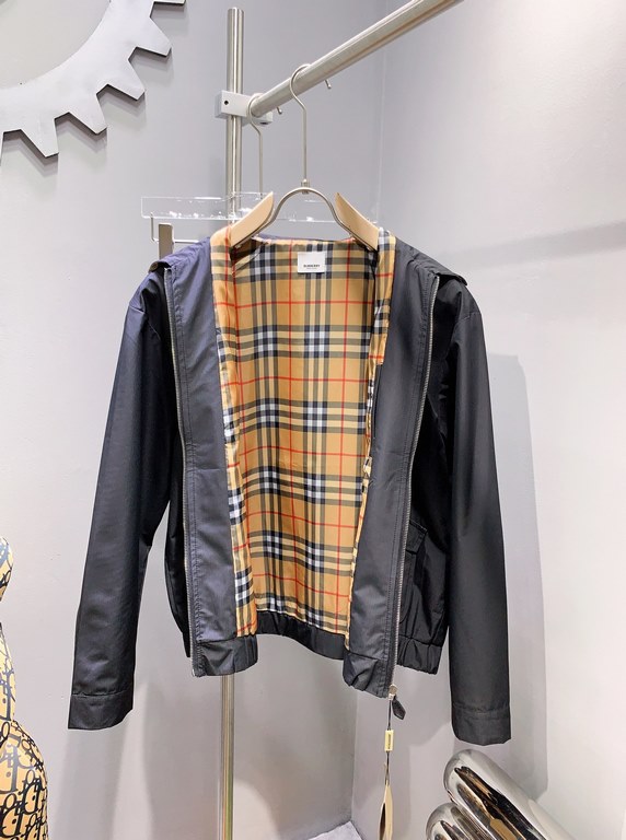 380 BURBERRY Burberry new jacket customized fabric counter same quality super heavy fabric workmanship bar   version of the perfect Note   fabric super comfortable non-market ordinary goods Size M-XXXLH05