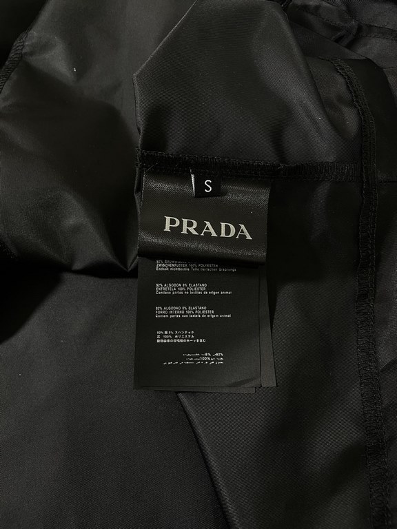 P278 New PRAD.A Nylon Short Sleeve Shirt Jacket Oversize Shirt Constructed with Re-Nylon recycled nylon fabric Trimmed with large patch pockets with accessory straps Custom Imported Nylon Fabric Custom Triangle Label and