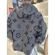 1VLouis Vuitton Old Flower Full Print Trench Coat Zipper Jacket Tops#