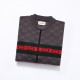 240 (top version, differentiated currency)Style Gucci  GUCCI chest electro-embroidery logo splicing colorful stripes belt jacket jacketColor picture colorSize M-XXLMaterial 50% wool  polyesterAccessories full set of cust