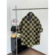 3401VLouis 24SS spring and summer new Wang Jiaer same color woven jacquard checkered denim jacket jacketSize SMLXLThe only correct version of the only one correct fabric 3000 meters order quantity The whole body to take 