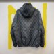 P505 GG Nylon Gingham Jacket w Detachable SleevesSize S-XLGucci's Spring 2024 collection draws inspiration from cool seasonal colors and textures for a new urban look. This casual jacket is crafted from gray and black GG