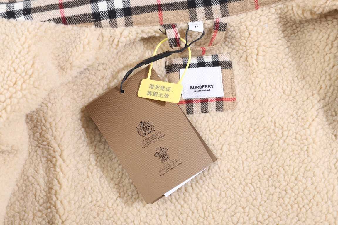 P365BBR Checked Lamb Coat  was ￥156,200 to buy, custom new color matching plaid fabric, lambswool base material custom dyeing, checkerboard cut piece sewing, open mold custom hardware, custom standard basic accessories.#