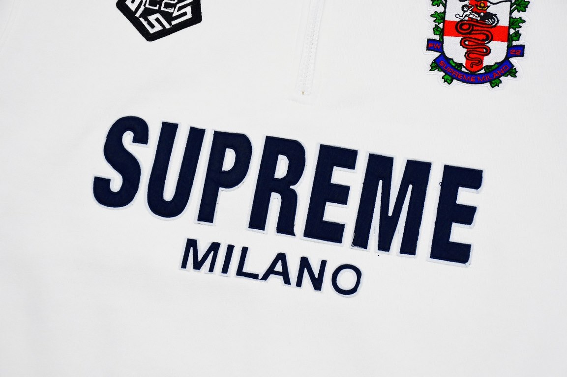 335Supreme 22FW Milano Half Zip Pullover AC Milan Half Zip Pullover SweatshirtFor us to focus on the top Supreme, this sweater is naturally a handful of ZP purchased to beat the version of the operation1. Fabric accordin