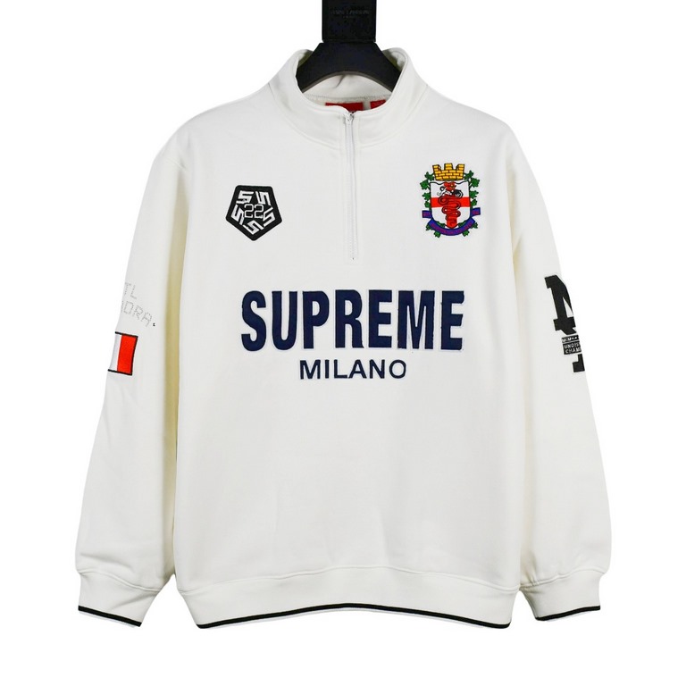 335Supreme 22FW Milano Half Zip Pullover AC Milan Half Zip Pullover SweatshirtFor us to focus on the top Supreme, this sweater is naturally a handful of ZP purchased to beat the version of the operation1. Fabric accordin