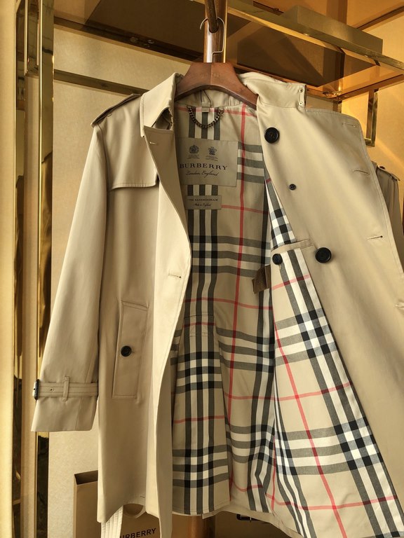 880  Men's Sandringham Collection Mid-LengthBUR ace pointed goods, the treasure of the town store] can inherit several generations of classic trench coat, the top of the original original fabrics, the market's most cattl