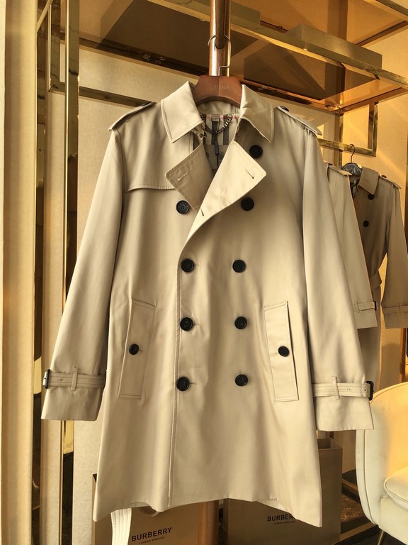 880  Men's Sandringham Collection Mid-LengthBUR ace pointed goods, the treasure of the town store] can inherit several generations of classic trench coat, the top of the original original fabrics, the market's most cattl