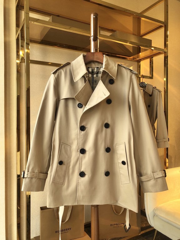 880  Men's Sandringham Collection Honey Short[BUR ace pointed goods, the treasure of the town store] can inherit several generations of classic trench coat, the top of the original original fabrics, the market's most cat