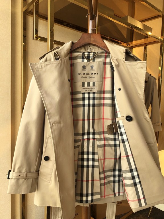 880  Men's Sandringham Collection Honey Short[BUR ace pointed goods, the treasure of the town store] can inherit several generations of classic trench coat, the top of the original original fabrics, the market's most cat