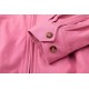 P285.#Ralph Lauren Ralph Lauren Classic War Horse Embroidered Logo Zipper Small Lapel 3 Color Casual JacketColor navy pink khakiSize S M L