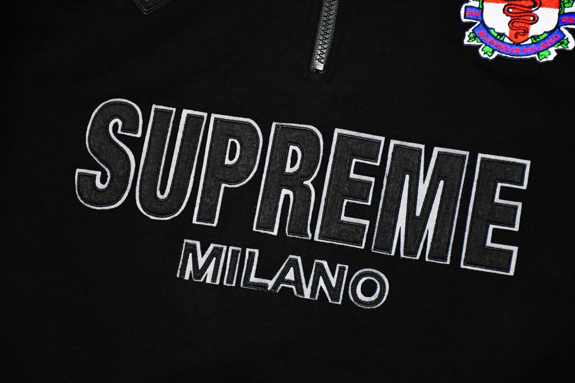 335Supreme 22FW Milano Half Zip Pullover AC Milan Half Zip Pullover SweatshirtFor us to focus on the top Supreme, this sweater is naturally a handful of ZP purchased to beat the version of the operation1. Fabric accordin