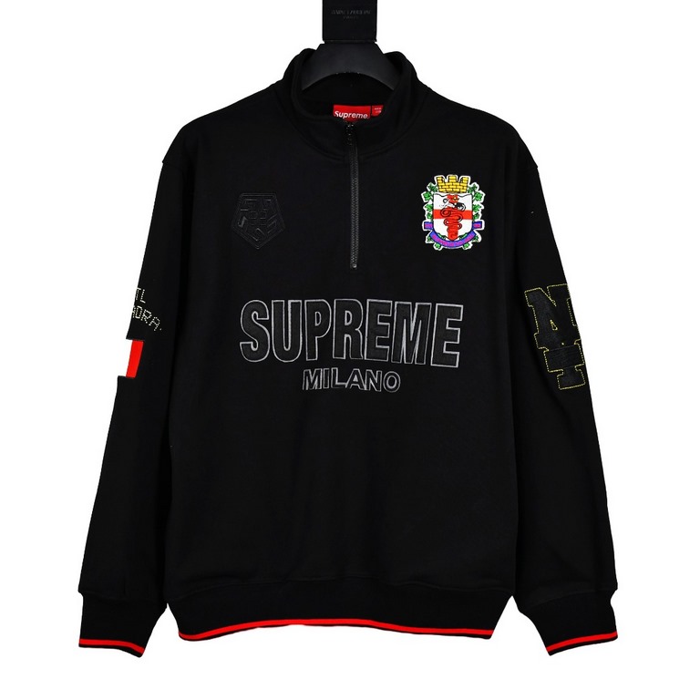 335Supreme 22FW Milano Half Zip Pullover AC Milan Half Zip Pullover SweatshirtFor us to focus on the top Supreme, this sweater is naturally a handful of ZP purchased to beat the version of the operation1. Fabric accordin