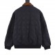 Next day shipping  470 (support put store)DIOR  Dior men's quilted embroidered aviator short jacket jacket23 AutumnWinter Corduroy Lapel Rattan Check Jacket Another great value item, super cool and stylish Navy blue, a c