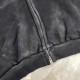 P520BalenciagBLCG Paris 23FW Heavy Wash Aged Tower Reflection Zip SweatshirtSize 123The original 23100 purchased custom weaving and dyeing of the original version of the same heavyweight 750G fabric garment version is ve