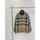 P510burberrBBr Burberry reversible two-way vintage plaid recycled polyester jacket jacketSize：SMLXLOur family this year's fall and winter models are finally hot on the line, sports jacket heavy attack, the counter sellin