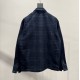 435 burberry Burberry 2023 FW fall and winter new treasure blue lapel jacketSIZE SMLXLCustomized corduroy check fabricClassic plaid design on the insideMetal zipper closureSymmetrical flap pockets on front chestStraight 