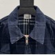 435 burberry Burberry 2023 FW fall and winter new treasure blue lapel jacketSIZE SMLXLCustomized corduroy check fabricClassic plaid design on the insideMetal zipper closureSymmetrical flap pockets on front chestStraight 