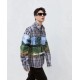 New  295Louis vitton23FW runway model rustic landscape oil painting shirt jacketLouis Vuitton's hot oil painting shirt jacket   Let's watch a movie together  !The entire garment digital direct spray checkered with the pa