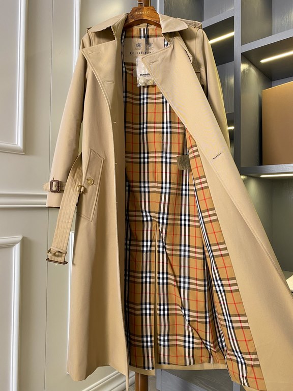 P840  Kensington Edition - Heritage Trench Long Trench CoatBUR ace pointed goods, the treasure of the town store] can be inherited for several generations of the classic trench coat, the top of the original original fabr