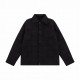 P3551v 23ss fall and winter new checkerboard jacket cotton using custom fabrics positioning tailoring chest LOGO letters embroidery custom hardware accessories simple versatile high quality men and women with the same mo