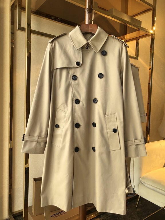 900  Men's Sandringham Collection Long[BUR ace pointed goods, the treasure of the town store] can inherit several generations of classic trench coat, the top of the original original fabric, the market is the most cattle