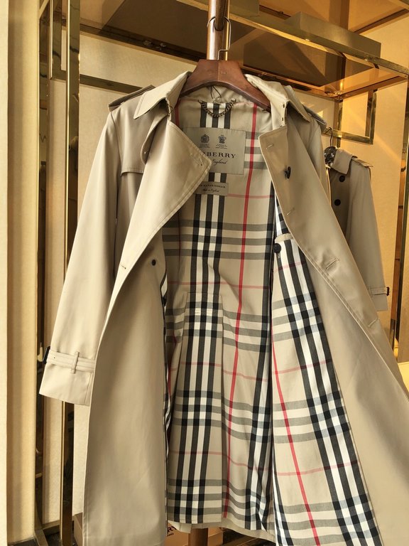 900  Men's Sandringham Collection Long[BUR ace pointed goods, the treasure of the town store] can inherit several generations of classic trench coat, the top of the original original fabric, the market is the most cattle