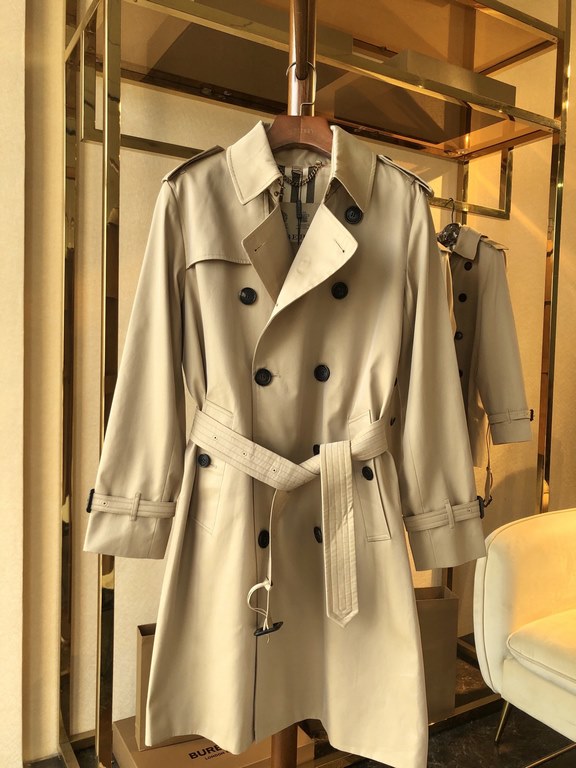 900  Men's Sandringham Collection Long[BUR ace pointed goods, the treasure of the town store] can inherit several generations of classic trench coat, the top of the original original fabric, the market is the most cattle