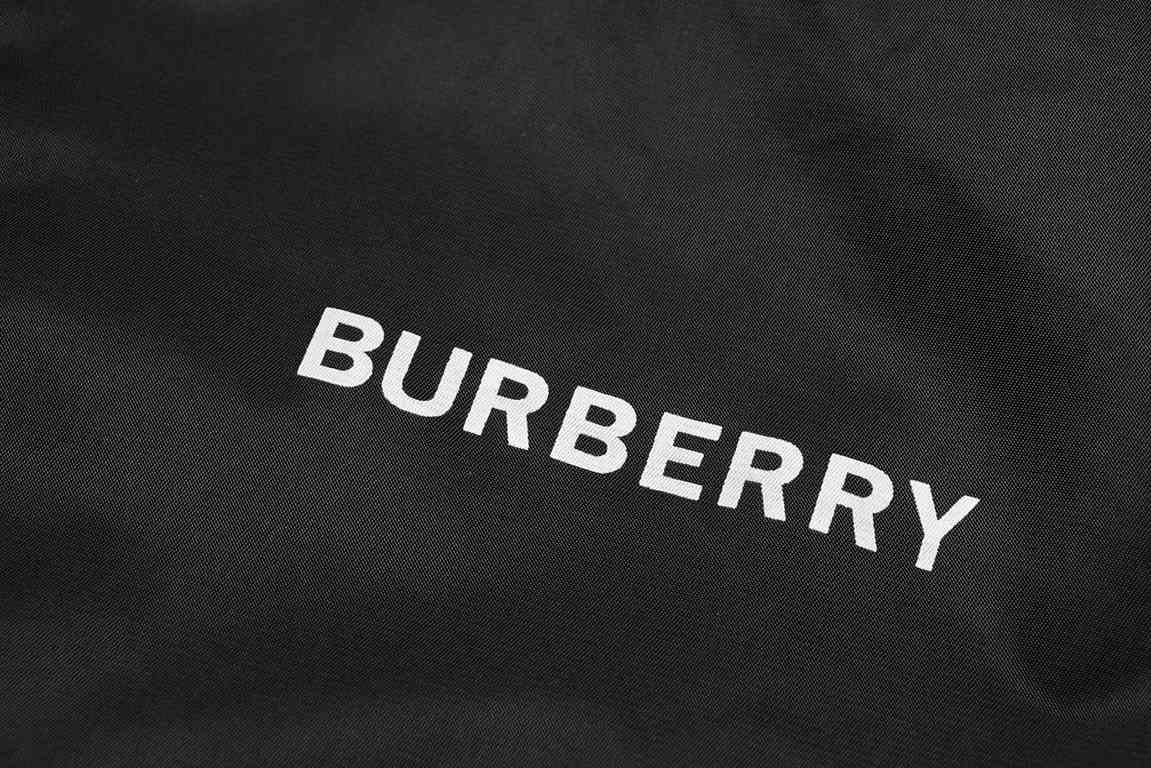 P335 Top quality Burberr Burberry 2023 AutumnWinter new Chest printed bbr logo letters Back printed exquisite war horse logo Hooded rushing jacket jacketColor blackSize XS-L