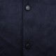 Next day shipping  380 (support put in store)LouisVuitton Pocket Old Flower Flocked Leather Shirt JacketCustom velvet leather flocking shirt, using high-count ultra-high density plain bottom fixed dyeing bias bluish blac