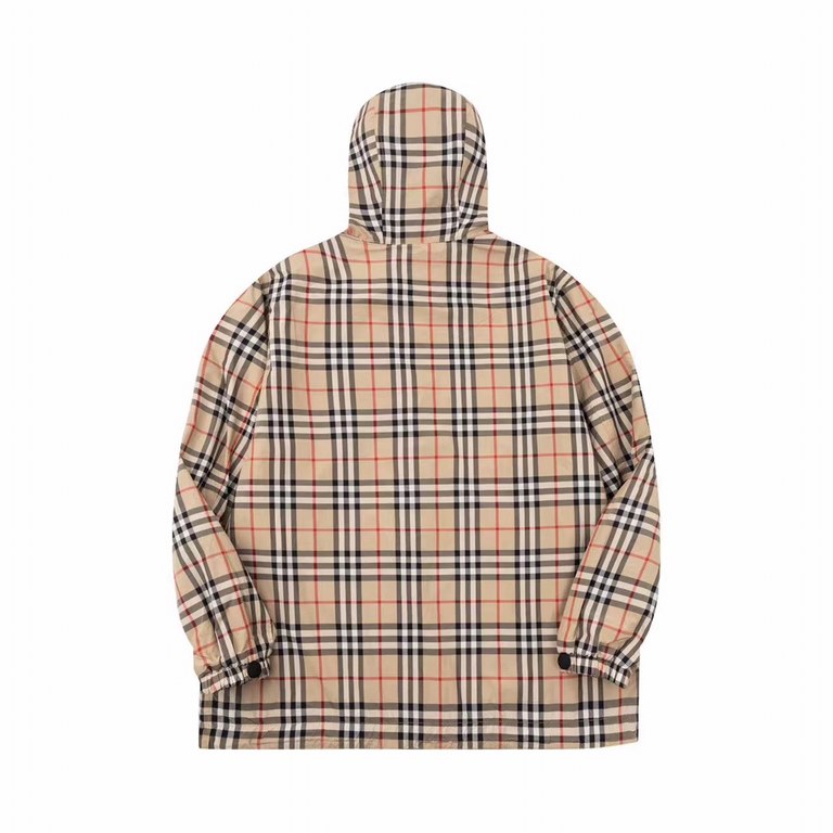 P365 BBR 23FW Classic Small Plaid Reversible Jacket Button VersionCustom weaving and dyeing khaki plaid fabric, plaid size and zp consistent, the difference between the market ready-made fabric plaid large 1cm glance fal