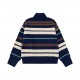 280Model Number AB01Ralph Lauren Ralph's newest color matching women's knit compound zipper cardiganVery colorful striped Hanli Hanqi knitted cardigan with a bit of retro flavor   Super chic striped cardigan!It is a must