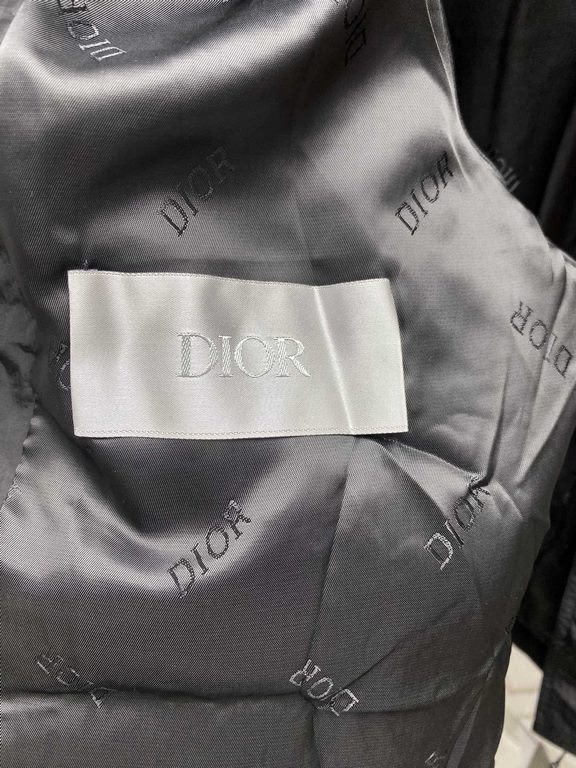 P310 Dior New monogrammed embroidered high neck zipper hooded jacket High versionSize 46.48.50.52