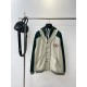 P430Gucc Gucci 23FW White and Green Double G Hooded JacketSize：SMLXLOriginally purchased for 11,989 The fabric is a custom-dyed apricot-colored silk-cotton fabric, which is soft, delicate and smooth. Functional fabric fo