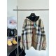 P385burberrBBr Burberry reversible two-way vintage plaid recycled polyester jacket jacketSize：XSSMLOur family this year's fall and winter models are finally hot on the line, sports jacket heavy attack, the counter is pri