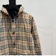 400 burberry Burberry 23FW Classic Small Check Reversible Jacket Button DownSIZE XSSMLCustom weaving and dyeing khaki plaid fabric, plaid size and zp consistent, the difference between the market ready-made fabric plaid 