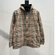 400 burberry Burberry 23FW Classic Small Check Reversible Jacket Button DownSIZE XSSMLCustom weaving and dyeing khaki plaid fabric, plaid size and zp consistent, the difference between the market ready-made fabric plaid 