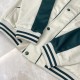 P435Gucc Gucci 23FW White with Green Double G Hooded JacketSize：SMLXLOriginally purchased for 11,989 The fabric is a custom-dyed apricot-colored silk-cotton fabric, which is soft, delicate and smooth. Functional fabric f