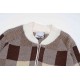 P275 BURBERRY Burberry. Colorblocked plaid zipper cardigan jacketAll of the color fixed dye containing wool cotton yarn, soft and skin-friendly, double knitting is very thick, feel invincible good, get in the hand can fe