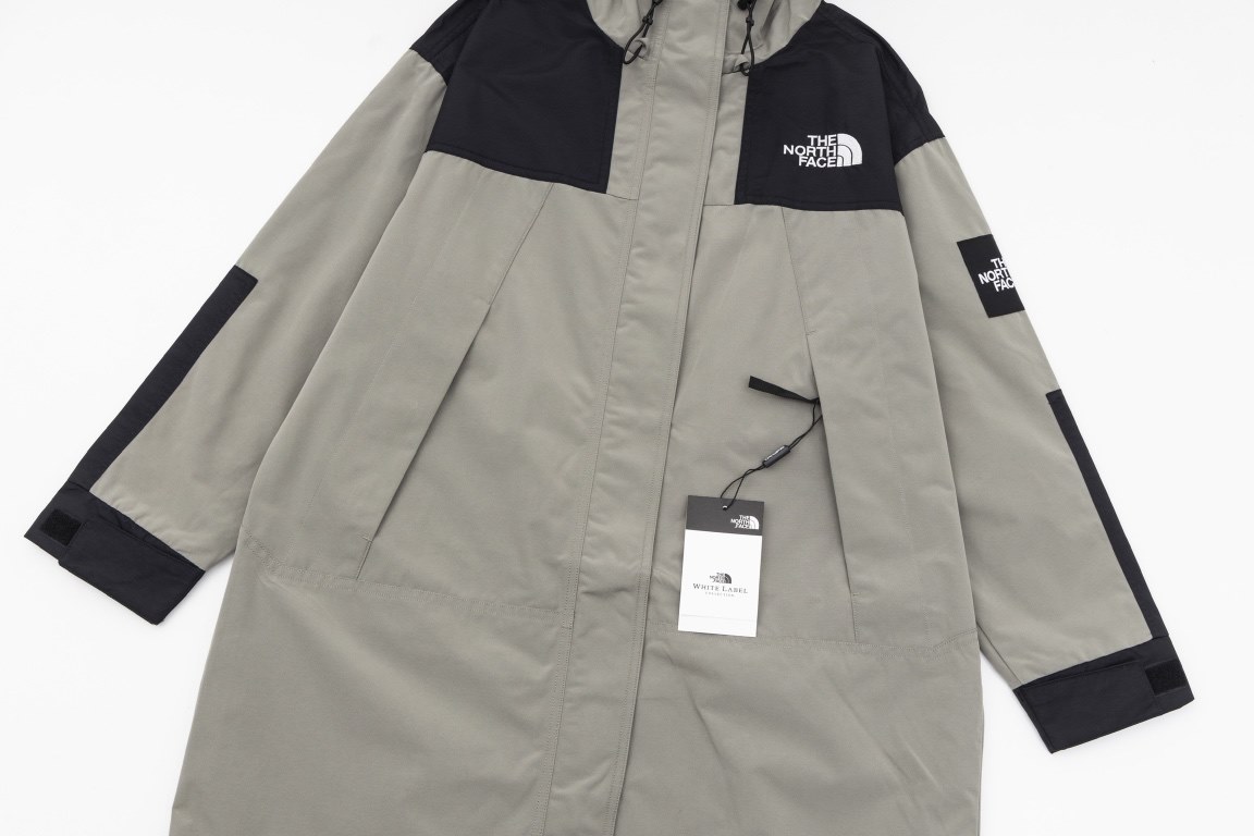 365  (Top Long Ceiling)[The North Face TNF Long Embroidered Hooded Jacket Windbreaker Punching Jacket Top Three Colors Together Style Windproof and Warm - All Online Shelf - Tired of seeing the short version Then come in