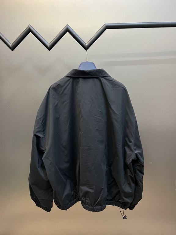 p350 Alexander King Nylon Foam Letter Jacket JacketMade from black nylon with a wang stacked foam print on the front, this jacket features a funnel neck and adjustable drawstring hem, water-resistant matte nylon, athleti